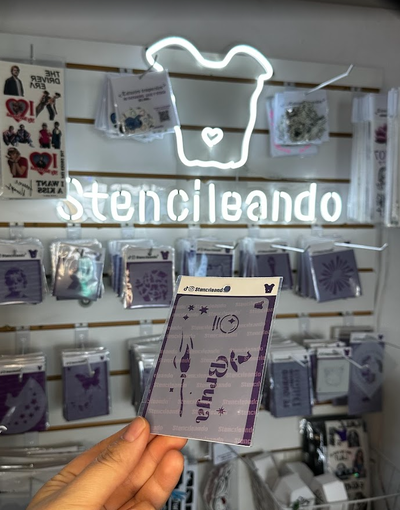 Stencil reutilizable Bruja 10x7cm