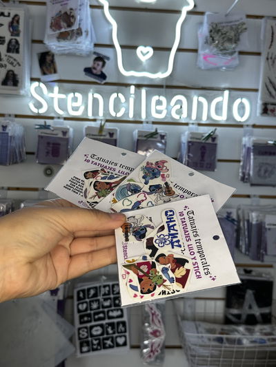 Tatuajes temporales de Lilo y Stitch