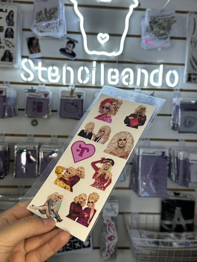 Tatuajes temporales Trixie y Katya 20x9cm