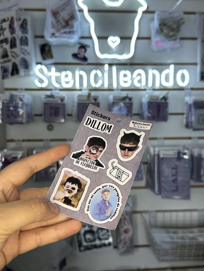 Dillom plancha stickers troquelados