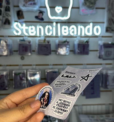 Lali plancha stickers troquelados