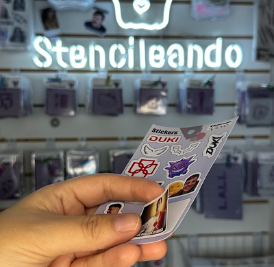 Duki plancha stickers troquelados
