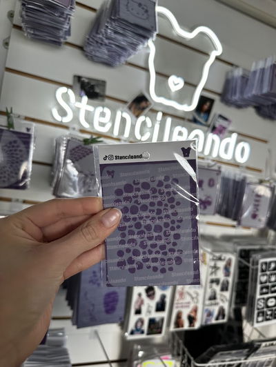 Stencil reutilizable 10x7cm Textura