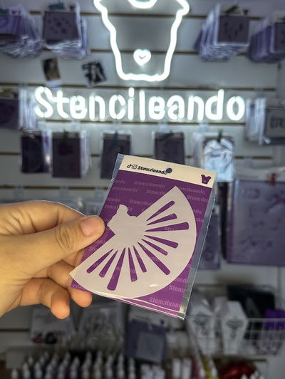 Stencil reutilizable Destellos 10x7cm