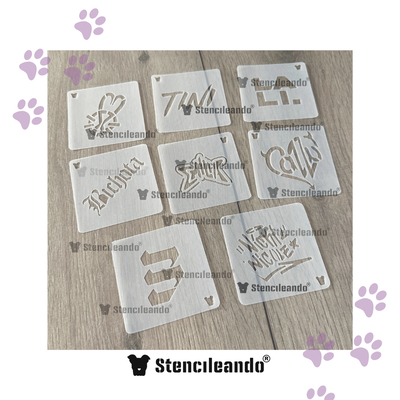 Set stencils reutilizables Ellas