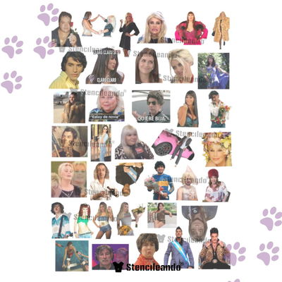 Tatuajes temporales A4 Personajes Argentinos