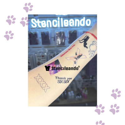 Tatuajes temporales Six sex