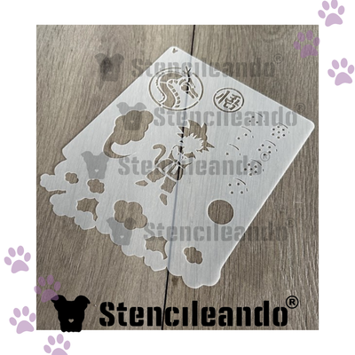 Stencils reutilizables Aerografia Dragon Ball