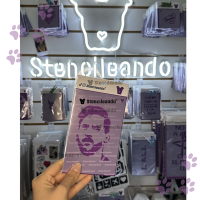 Stencil reutilizable Messi 10x15cm