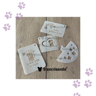 Set stencils reutilizables San patricio 