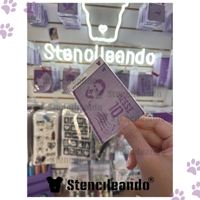 Stencil reutilizable Messi 10x7cm