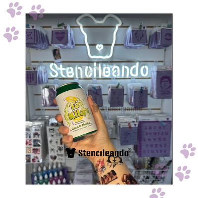 Etiqueta imprimible para latas Té kila