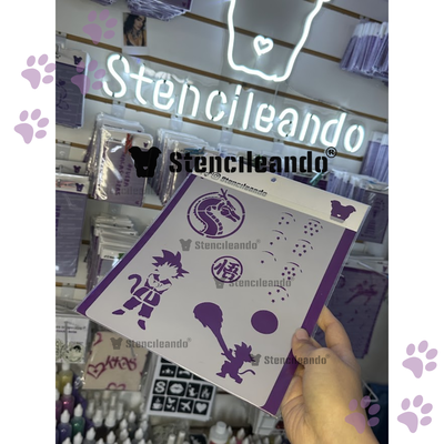 Stencils reutilizables Aerografia Dragon Ball