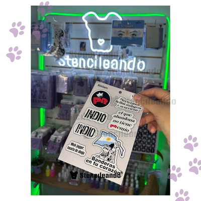 Patricio rey y sus redonditos de ricota plancha stickers Indio