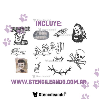 Tatuajes temporales Dillom 