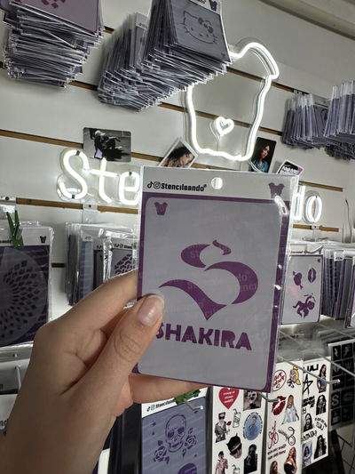 Stencil reutilizable Shakira 10x7cm