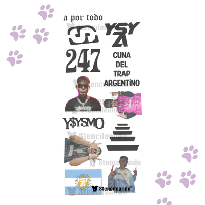 Tatuajes temporales Ysy A 20x9cm