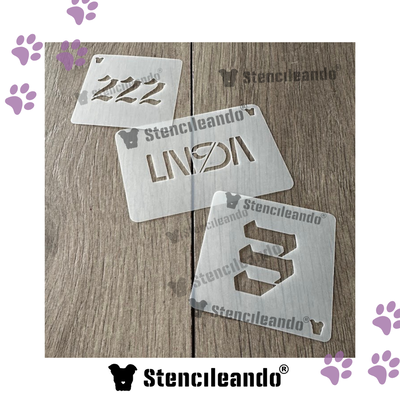 Set stencil reutilizables Maria Becerra