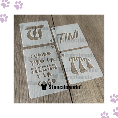 Set stencils reutilizables Tini 