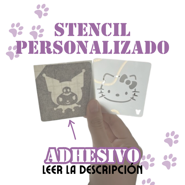 Stencil adhesivo personalizado