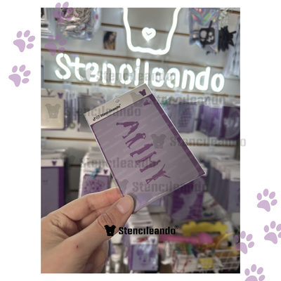 Stencil reutilizable Army BTS 10x7 cm