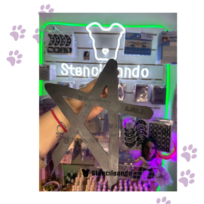 Estrella Lali decorativo con luz led 25cm