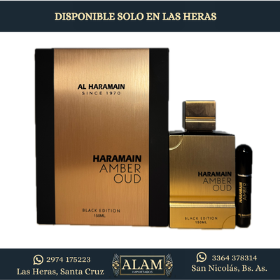AL HARAMAIN - AMBER OUD BLACK EDITION 150 ML + PERFUMERO