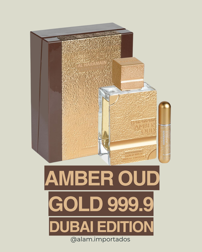 AL HARAMAIN - AMBER OUD GOLD 999.9 DUBAI EDITION 100 ML + PERFUMERO