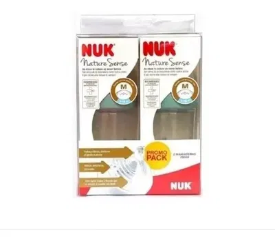 NUK - SET DE 2 MAMADERAS NATURE SENSE 260ML