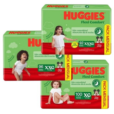 HUGGIES FLEXI COMFORT MES CONSUMO