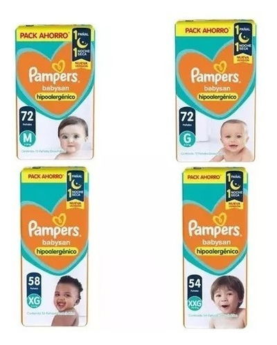 PAMPERS BABYSAN M G XG XXG