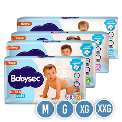 BABYSEC ULTRA SEC TALLES M G XG XXG 