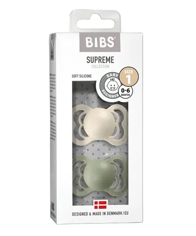 Chupete BIBS Ivory/Sage