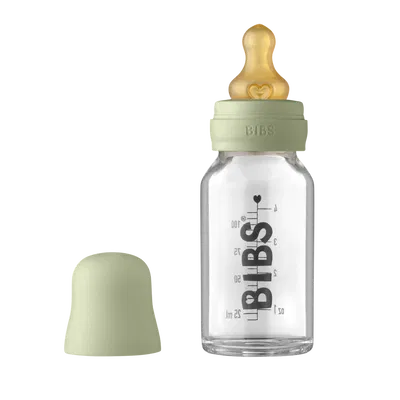 Mamadera BIBS BABY GLASS 110ML - SAGE