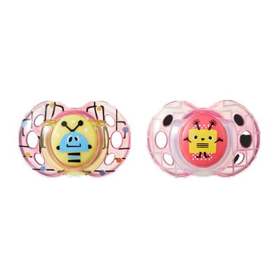 TOMMEE TIPPEE – Chupetes 6-18 mes TT FUN STYLE 2 PK NUEVO DISEÑO – TT 6950