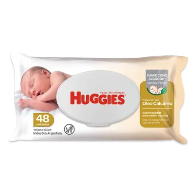HUGGIES TOALLA OLEO CALCAREO 48