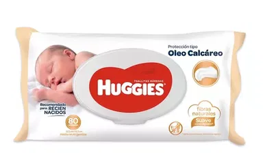 HUGGIES TOALLA OLEO CALCAREO 80
