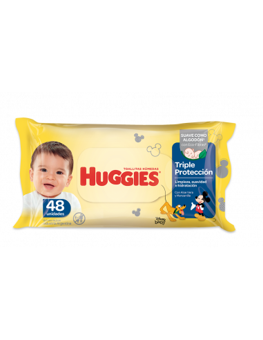 HUGGIES TOALLAS TRIPLE PROTECCION