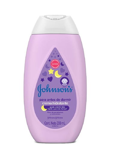Crema Hidratante Johnsons Baby Antes de Dormir x200ml