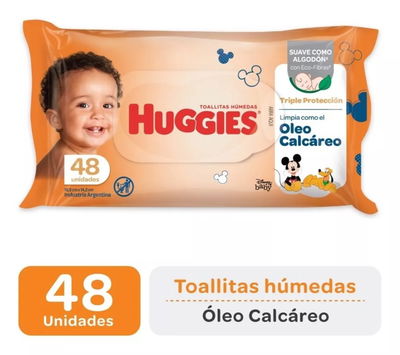 HUGGIES TOALLAS OLEO CALCAREO 