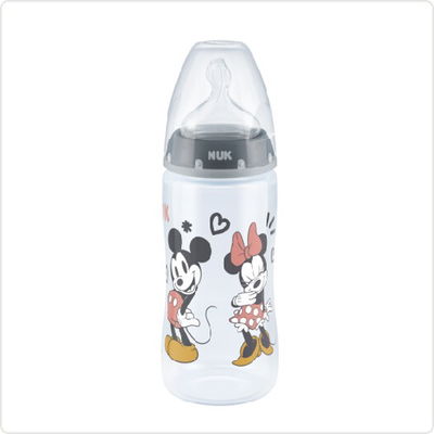 NUK MAMADERA FIRST CHOICE+ CON CONTROL DE TEMPERATURA DISNEY MICKEY MOUSE 300ML
