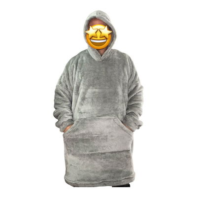 Buzo manta gris perla plus size