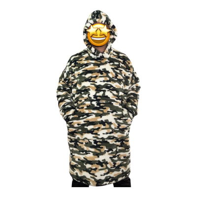 Buzo manta camuflado verde plus size