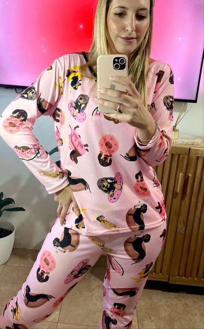 Pijama perro salchicha plus size 