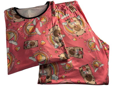 PIJAMA CAPIBARA ARCOIRIS FULL PRINT