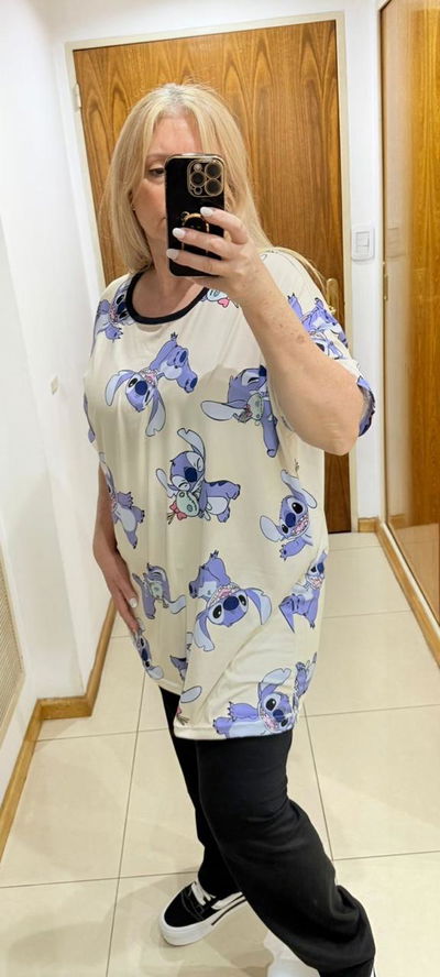 Remeron stitch amarillo plus size talle 7 