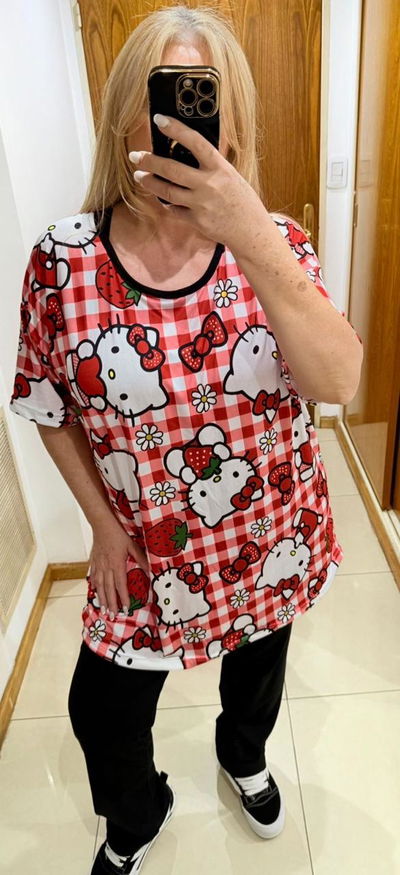 Remeron kitty cuadrille plus size talle 7 
