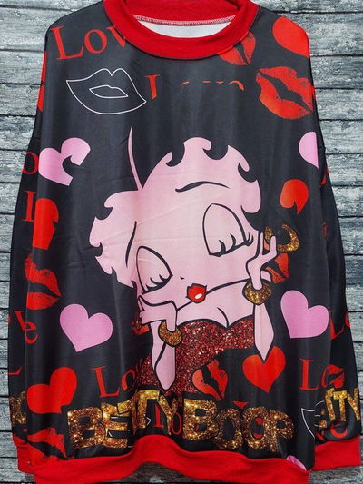 Buzo betty boop negro