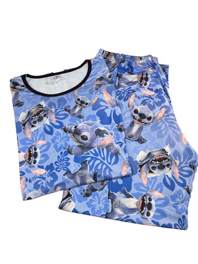 PIJAMA STITCH AZUL FULL PRINT