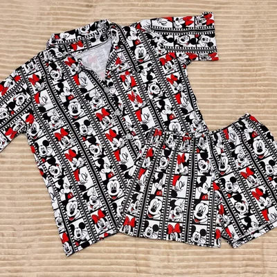 Pijama mickey cuadros camisero talle 5